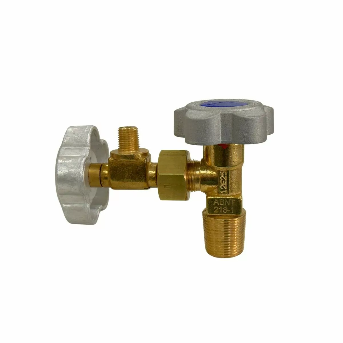 Conector Acodado Giratorio 1/4” – Salida ABNT 218-1 (Oxígeno)