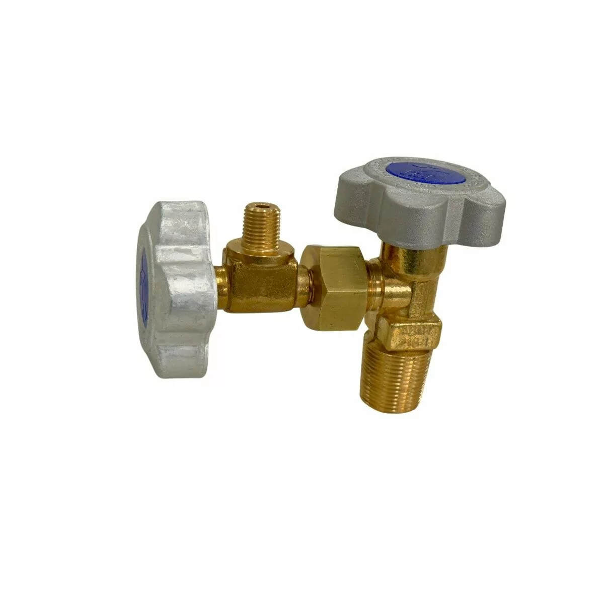 Conector Acodado Giratorio 1/4” – Salida ABNT 218-1 (Oxígeno)